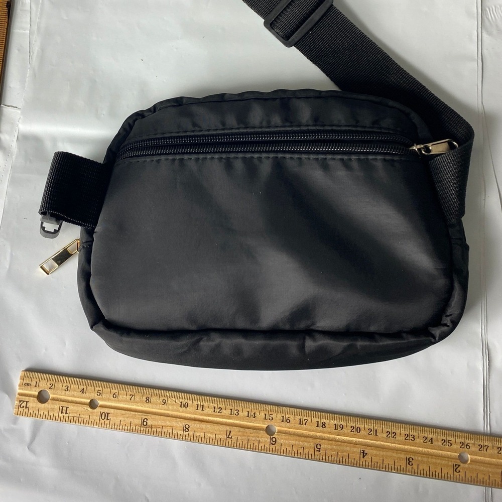 Black Nylon Fanny Pack Waist Bag Crossbody‎ Bag